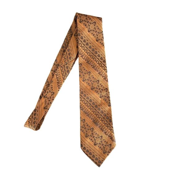Vintage Fashion Craft Brown 1950s Mens Tie of Dacron Polyester - Picture 1 of 3